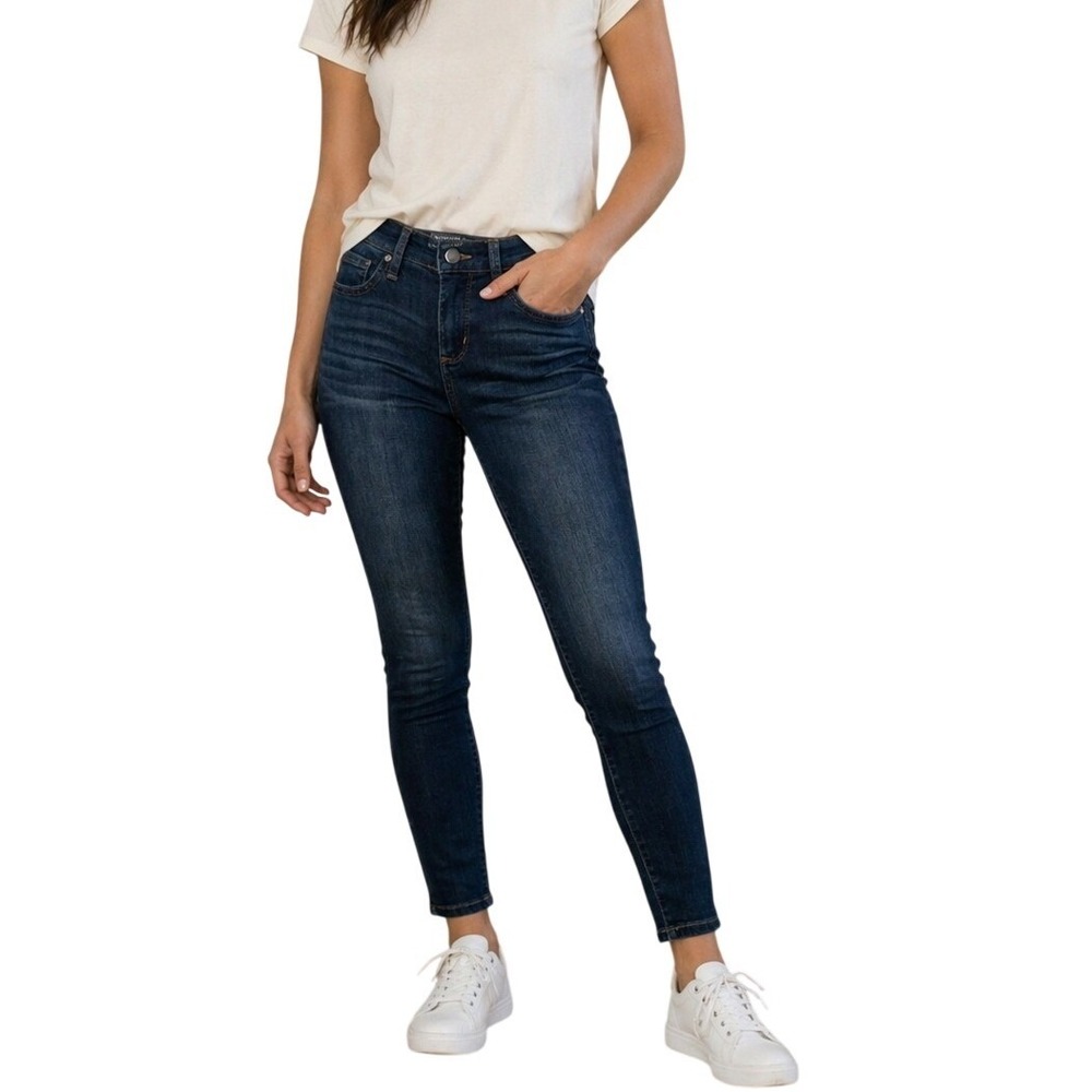 *NWT* The Limited Skinny Jeans Womens 0 Blue Hudson‎ Wash Stretch Denim